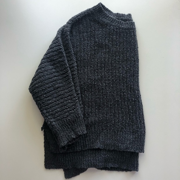 Grey cropped sweater - Picture 1 of 3